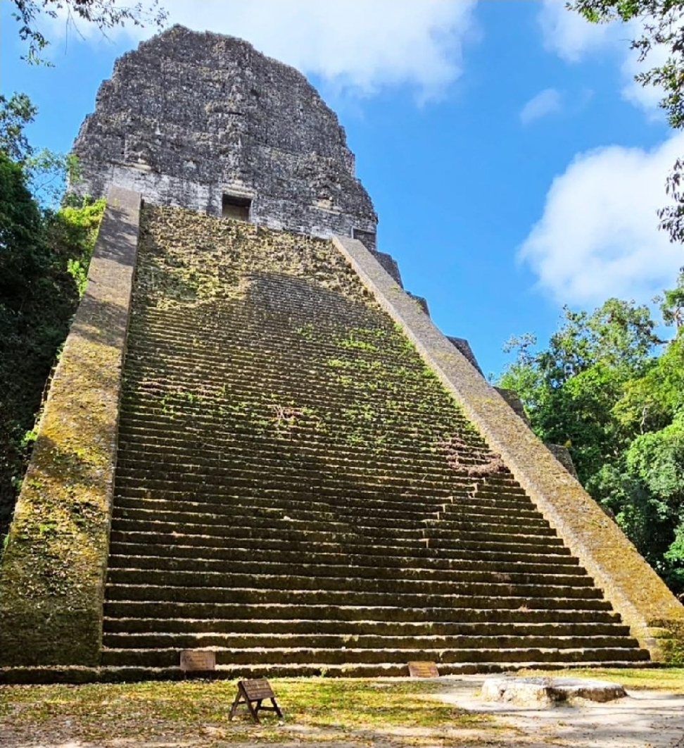Pyramid at Tikal National Park in Guatemala.