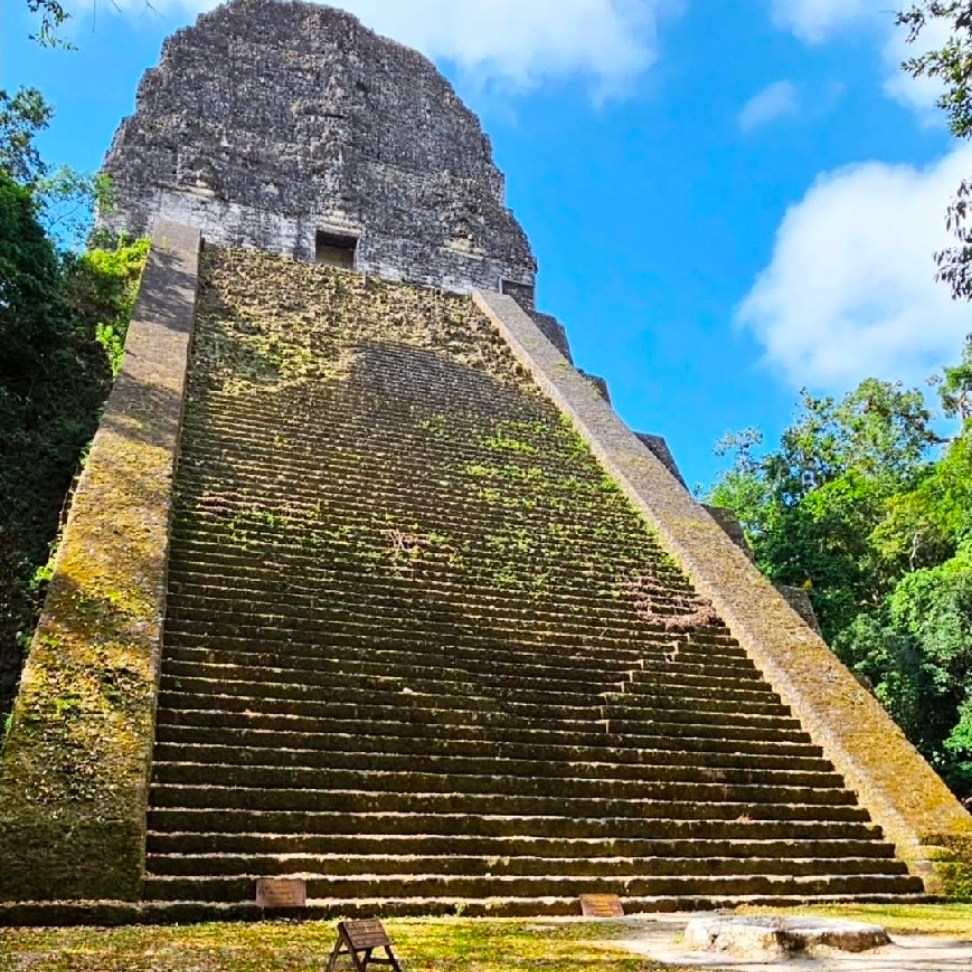 Pyramid at Tikal National Park in Guatemala.